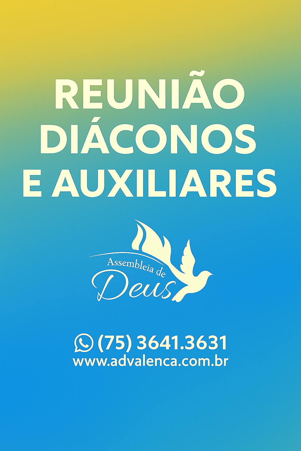 Reunião de Obreiros (Diáconos e Auxiliares)